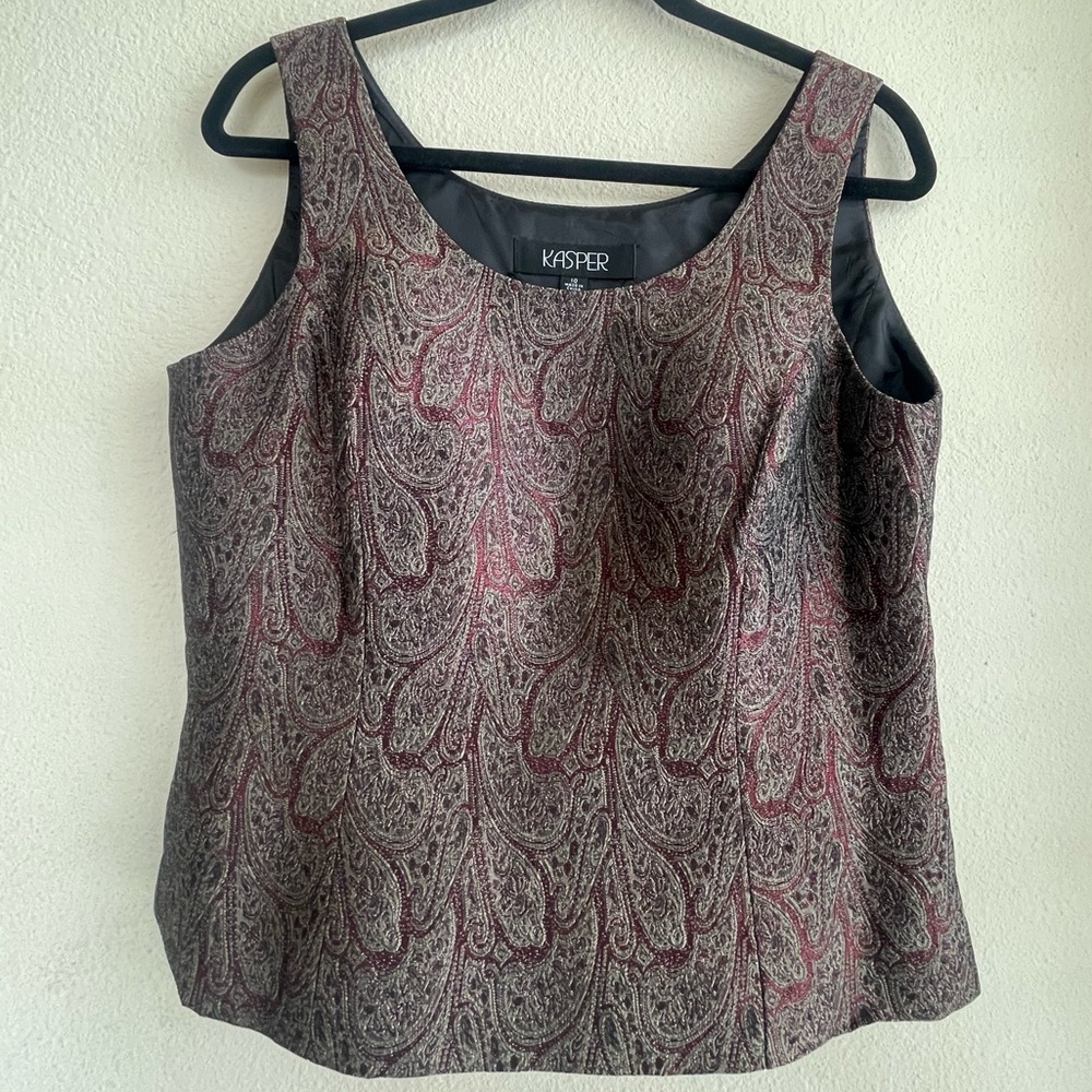 Kasper Women's Paisley Dressy Top